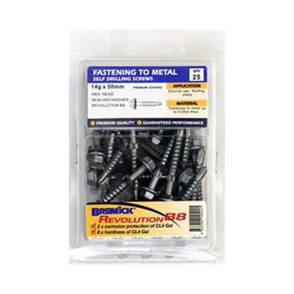 Bremick Screw Hex Metal B8+Seal - (Various Sizes)