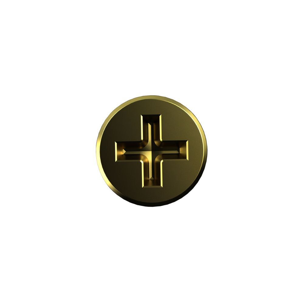 Bremick Screw Countersunk Rib Metal Zinc Plated - 30mm & 20mm 50Pack