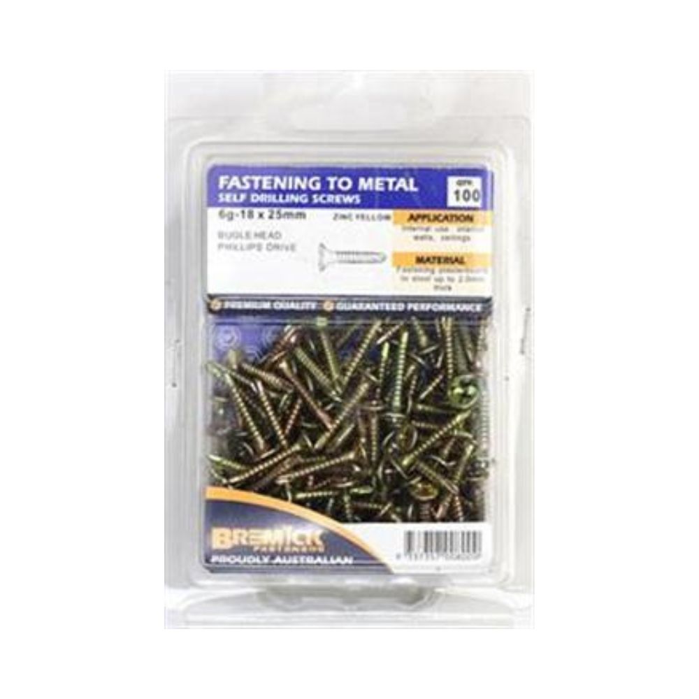 Screw Bug Metal Zinc Plated 6g - 25mm x 100 Pack &amp; 45mm x 50 Pack