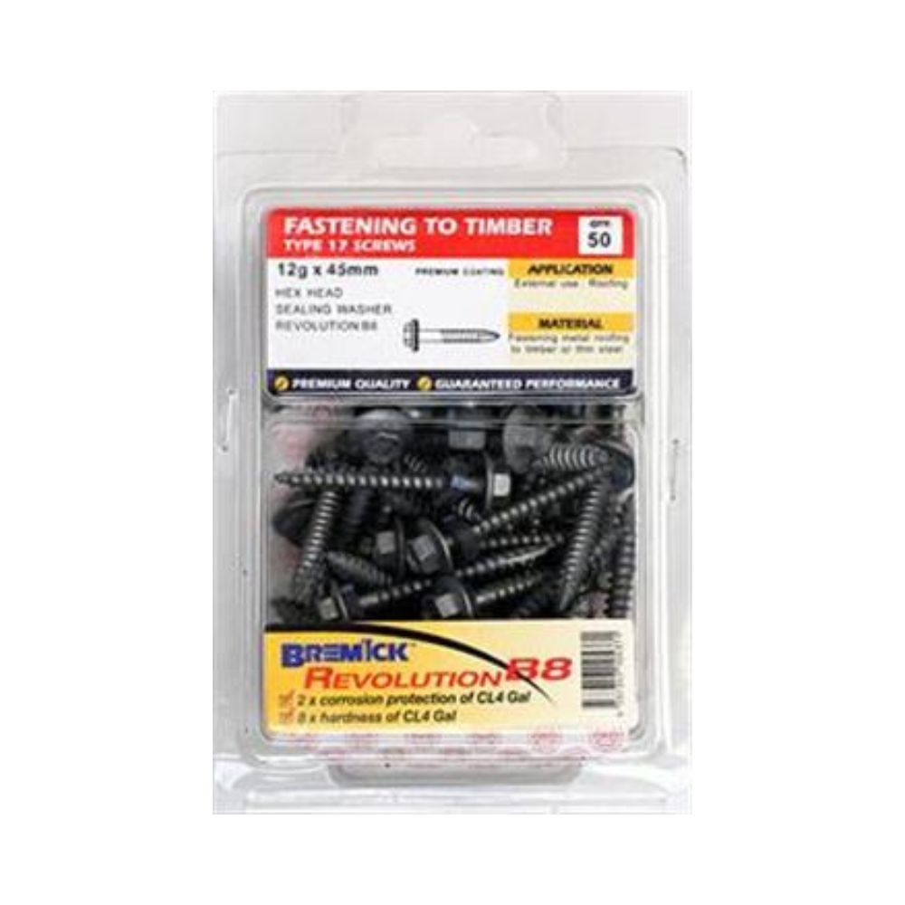 Bremick Screw Hex T17 B8 SL - (Various Sizes)