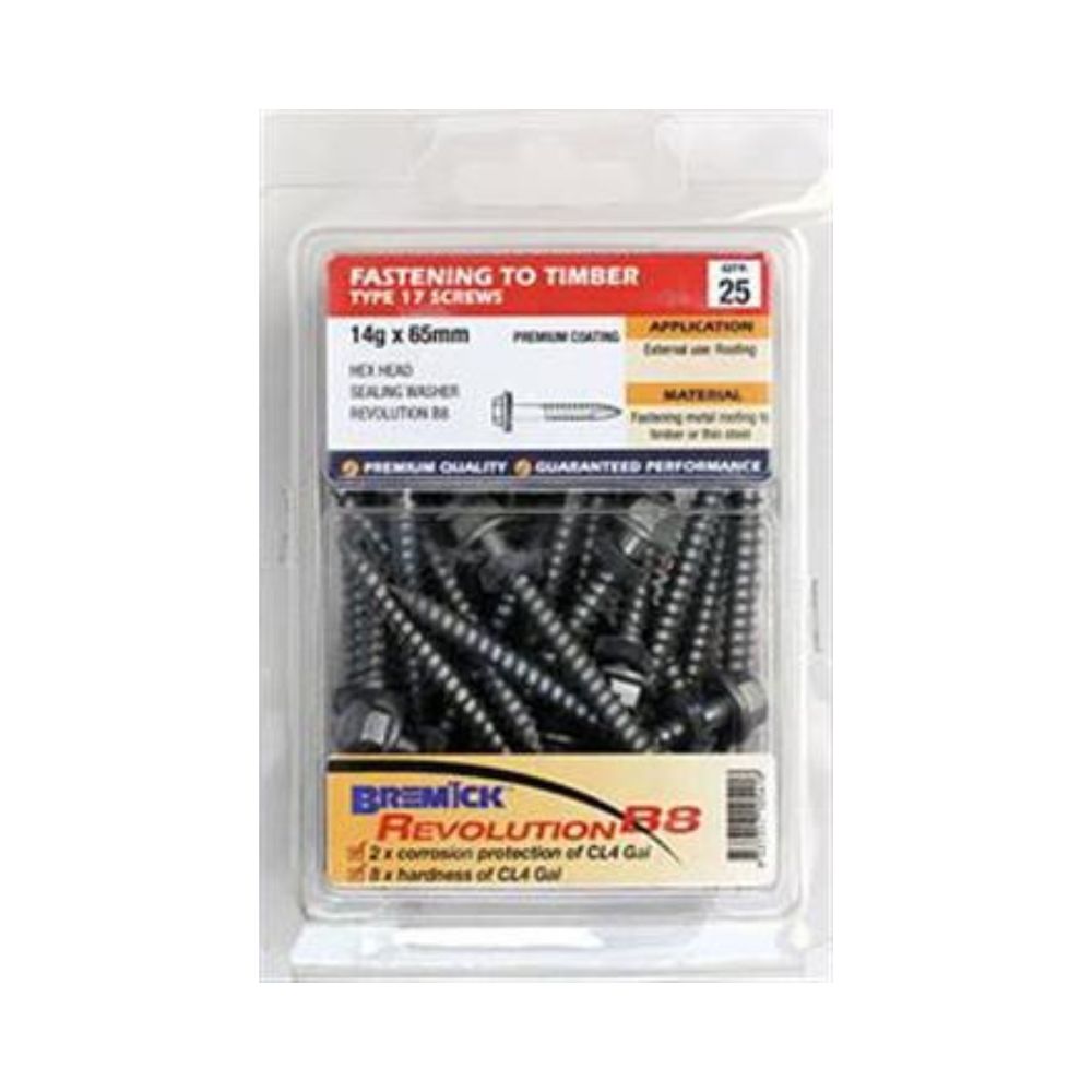Bremick Screw Hex T17 B8 SL - (Various Sizes)