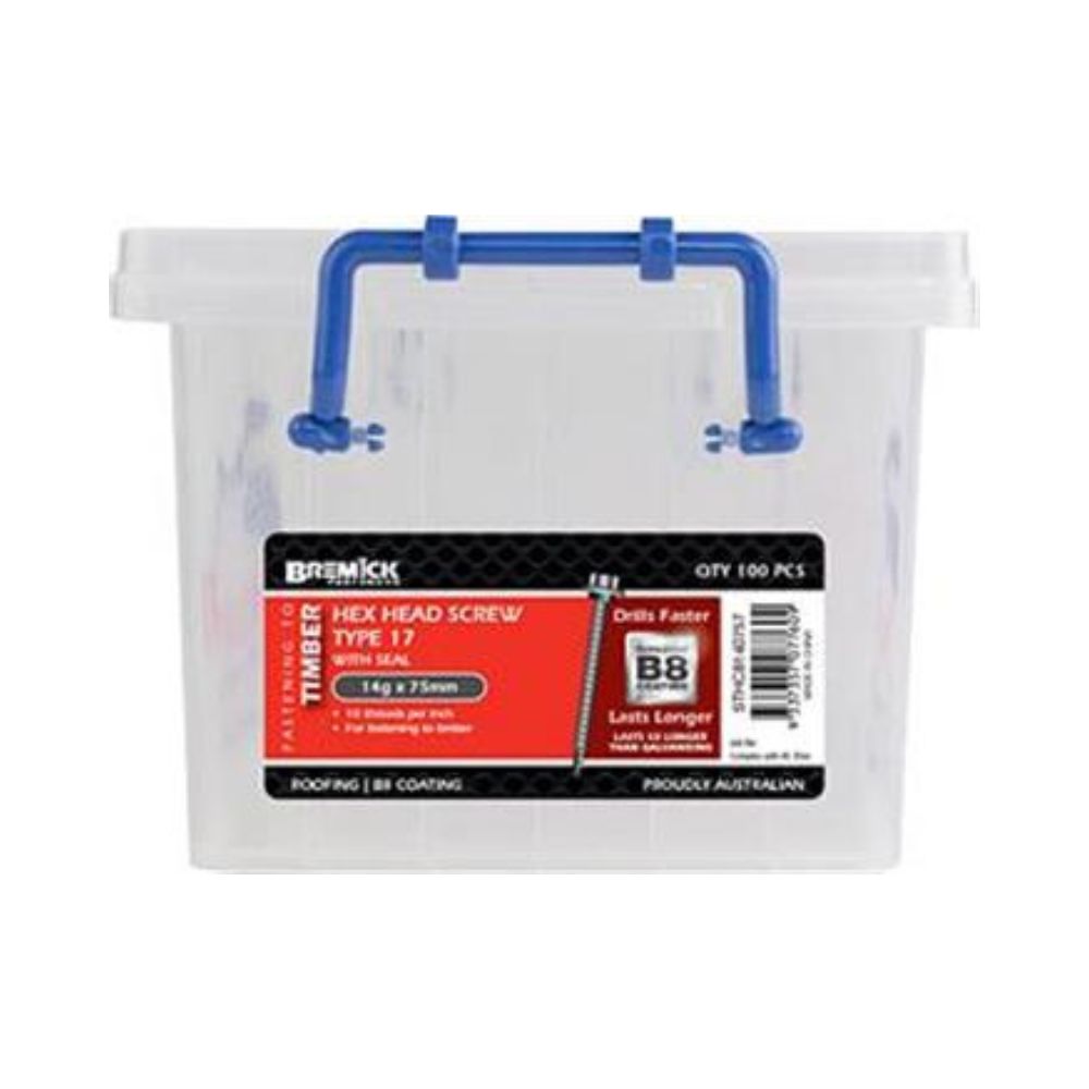 Bremick Screw Hex T17 B8 SL - (Various Sizes)