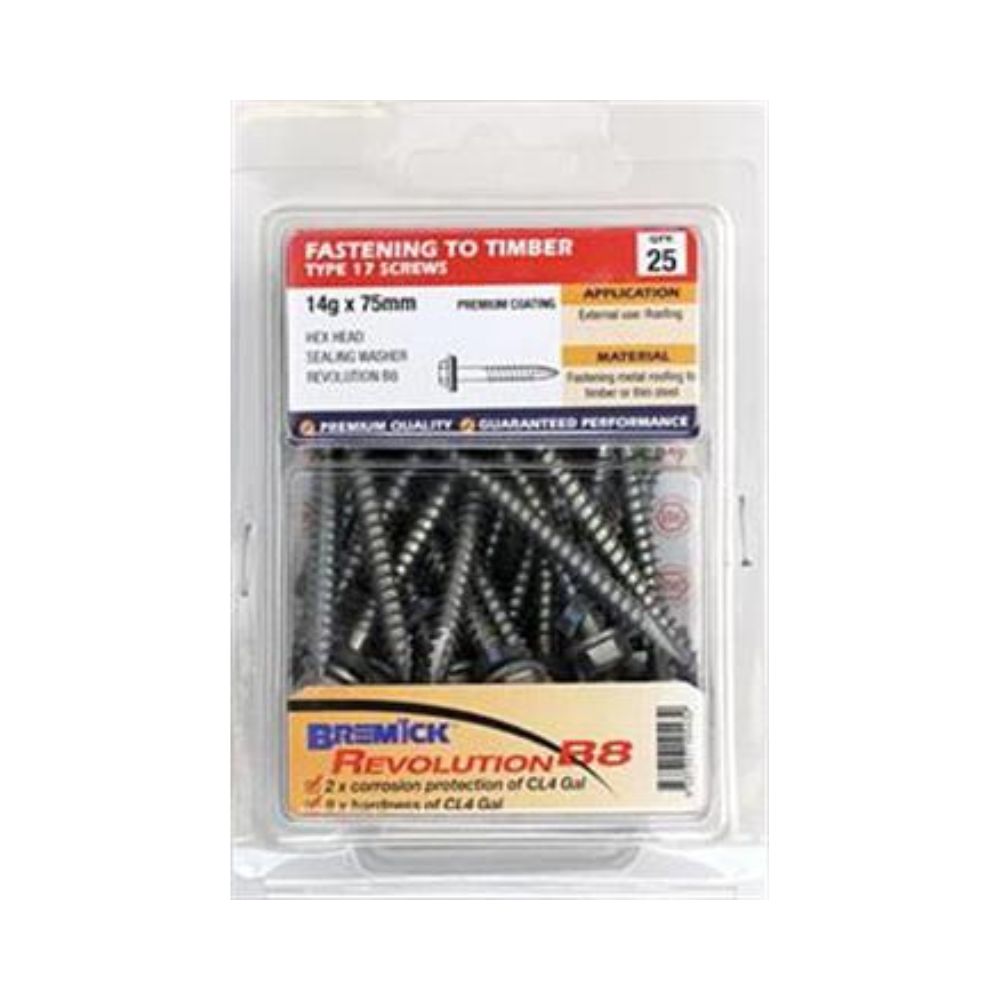 Bremick Screw Hex T17 B8 SL - (Various Sizes)