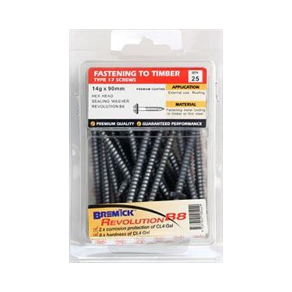 Bremick Screw Hex T17 B8 SL - (Various Sizes)