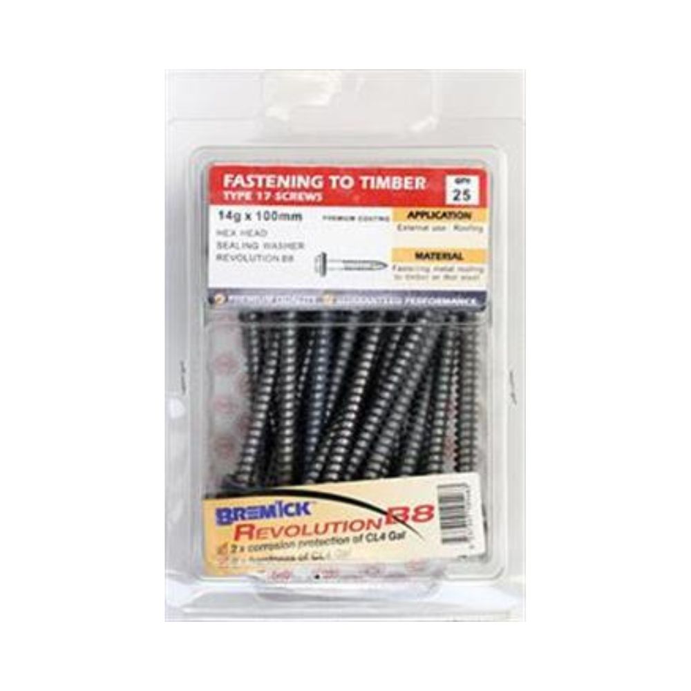 Bremick Screw Hex T17 B8 SL - (Various Sizes)