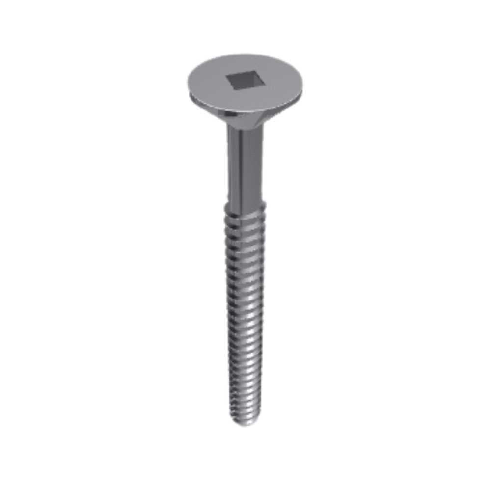 Bremick Type 17 Screw 12 X 65MM Countersunk Ribbed Head Stainless 304 - Pack of 500