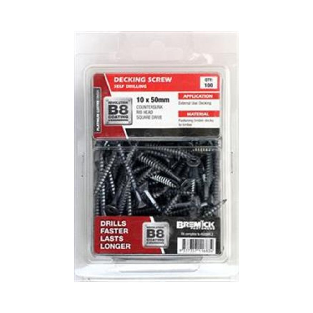 Bremick Screw Timber T17 B8 - 10g & 12g - 40, 50, 65, 75 & 100mm