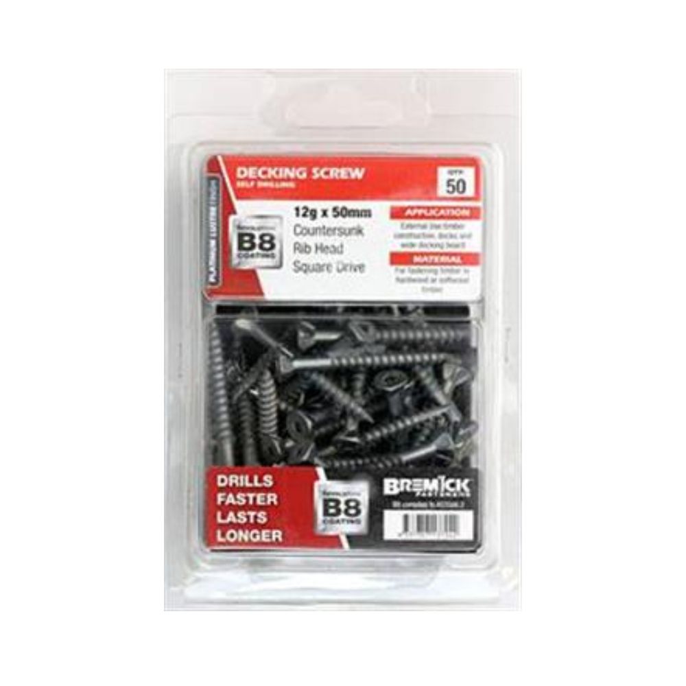 Bremick Screw Timber T17 B8 - 10g & 12g - 40, 50, 65, 75 & 100mm