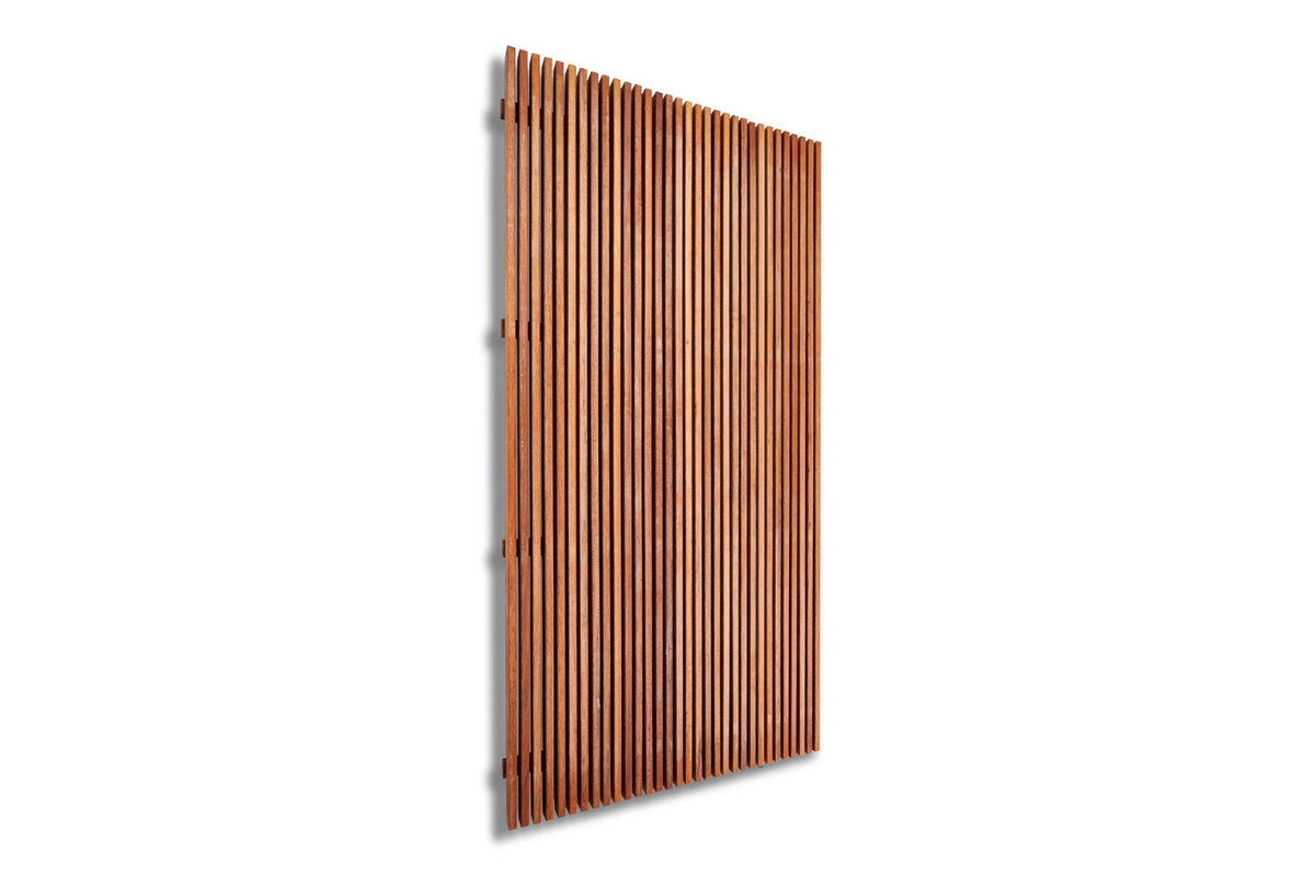 Spotted Gum Noosa 8mm Gap Pool Screens Oiled Finish