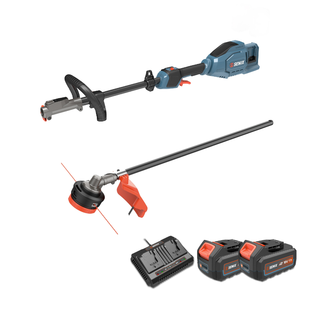 SENIX 2X2 36V Power Head and Line Trimmer Kit
