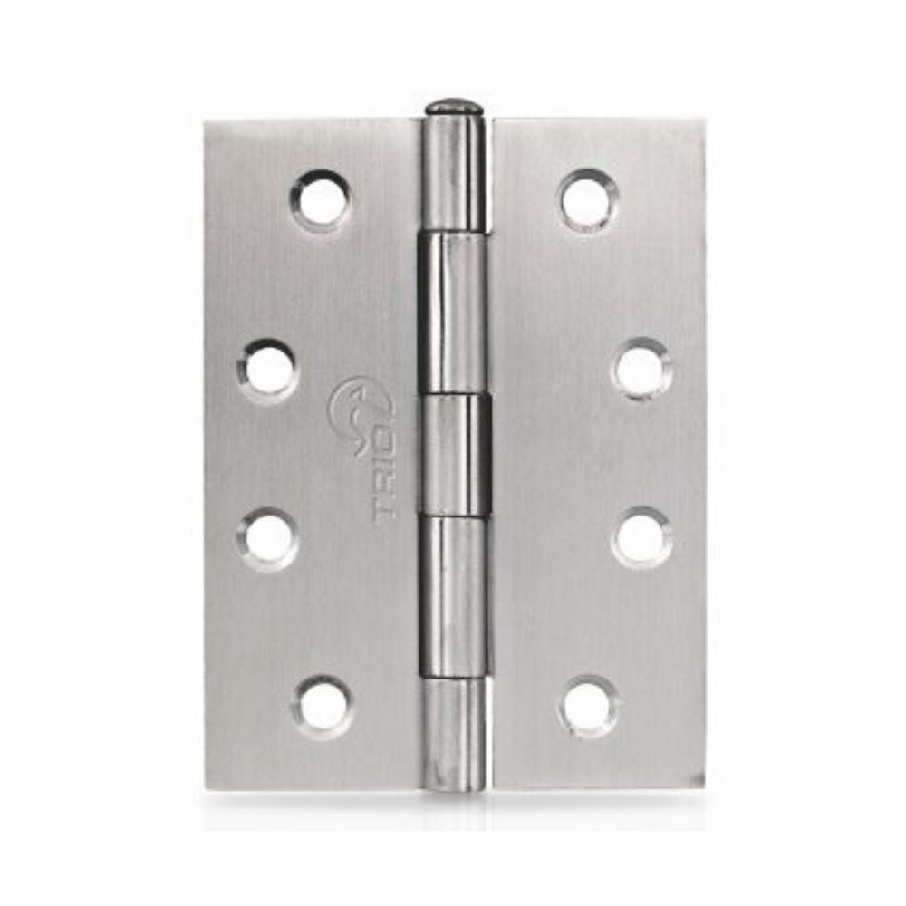 Trio Butt Hinge 100 x 75 x 1.6mm Fixed Pin Chrome Plated