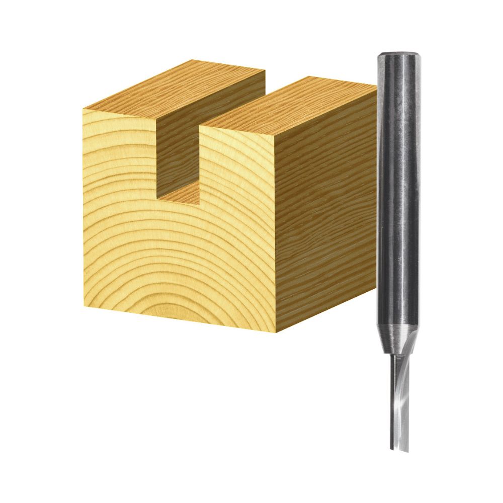 Carbitool Single Flute Straight Flute Solid Carbide Long Series End Mill