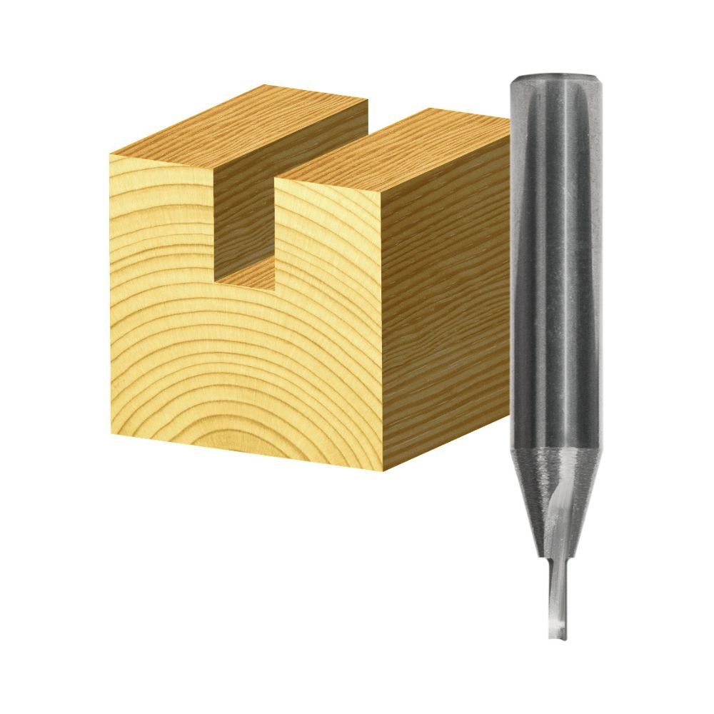 Carbitool Single Flute Straight Flute Solid Carbide End Mill Long Series