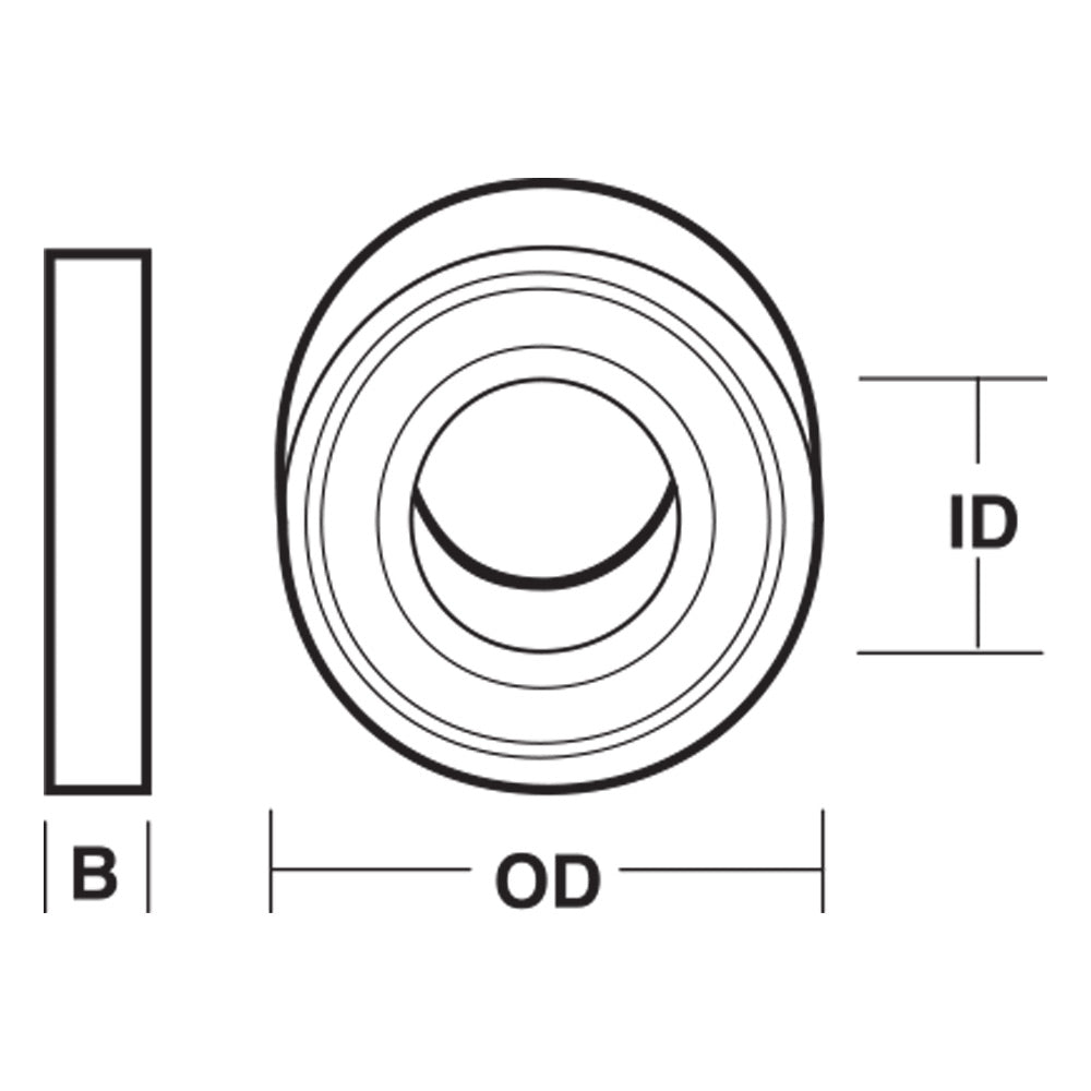 Carbitool Router Ball Bearing Guide for O.D. and I.D. Applications