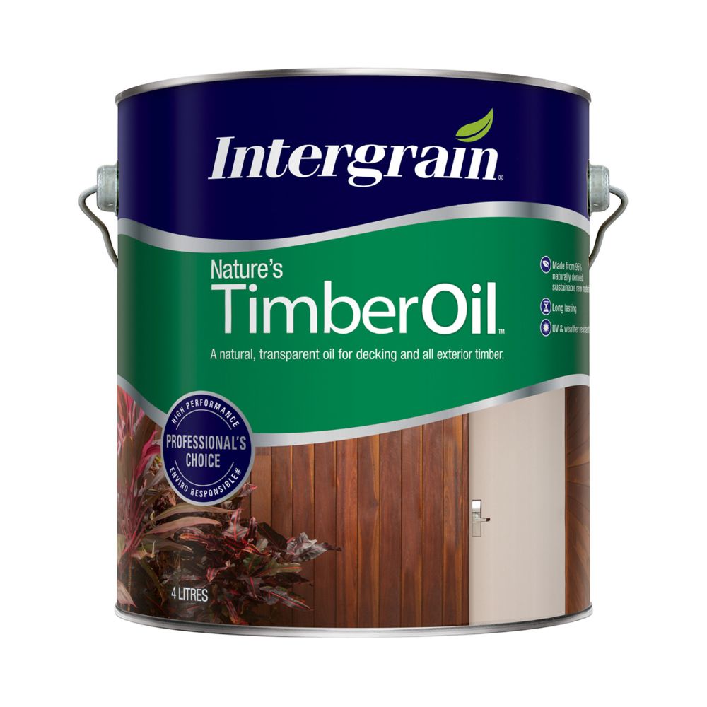 Intergrain 4 Litre Natural Exterior Nature&#39;s Timber Oil