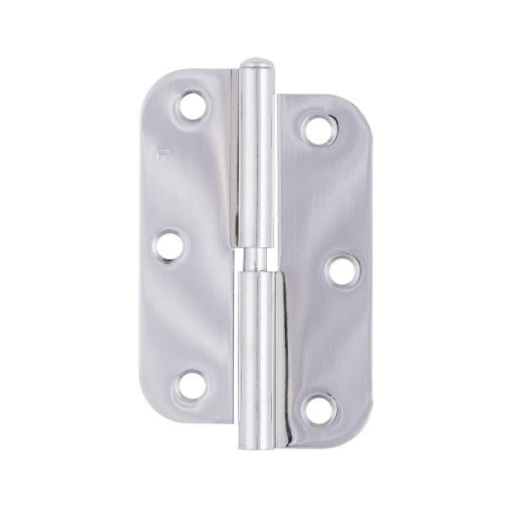 Trio Butt Radius Hinge Lift Off 89 x 58 x 1.6mm Satin Chrome