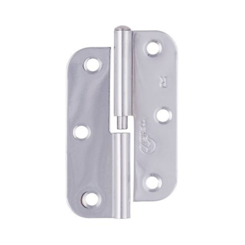 Trio Butt Radius Hinge Lift Off 89 x 58 x 1.6mm Satin Chrome