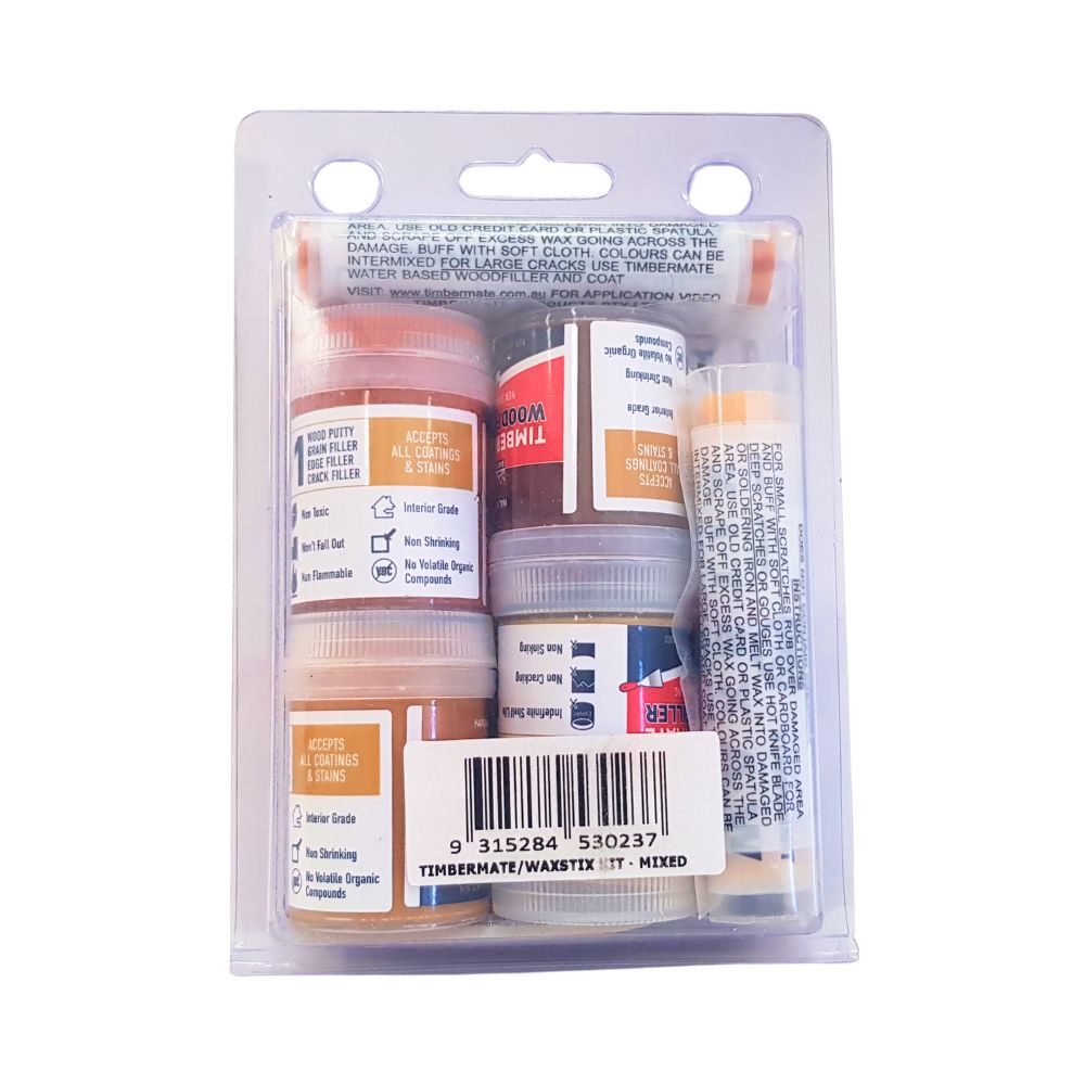 Timbermate Furniture &amp; Timber Touch Up Kit - 8 Mixed Colour Kit