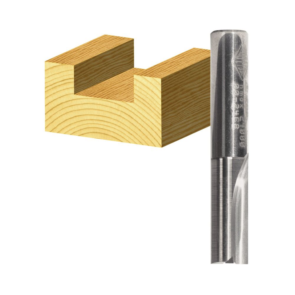 Carbitool 2 Flute Straight Flute Carbide Tipped - 6.0MM - 1/4 Shank