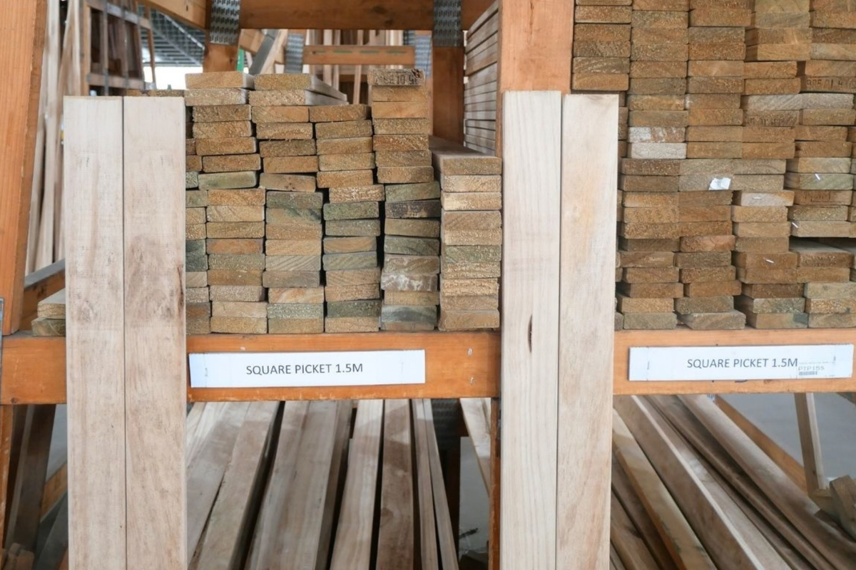Treated Pine Square Pickets Square 68x19mm