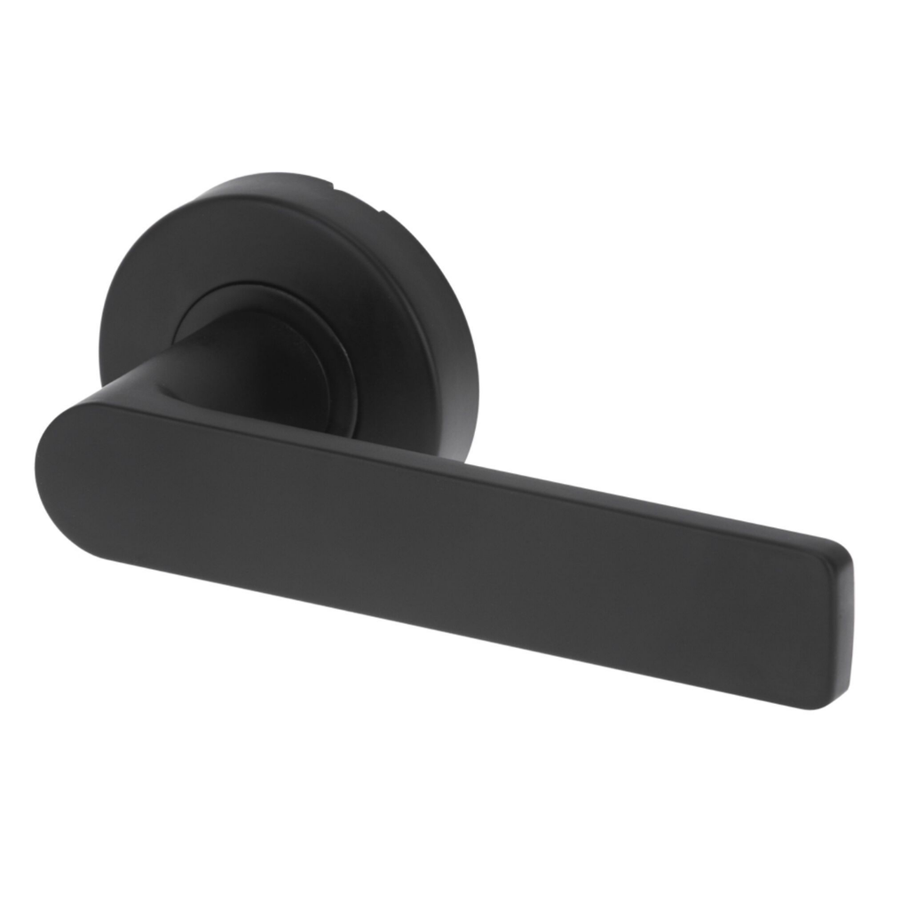 Lockwood Velocity 55MM Round Mortice Lever Set &amp; L3 Lever MBK TP Matt Black