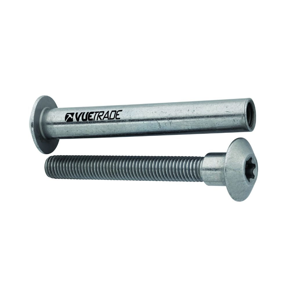 Vuetrade Vuebolt Concealed Thread Bolts Stainless Steel, Card of 2