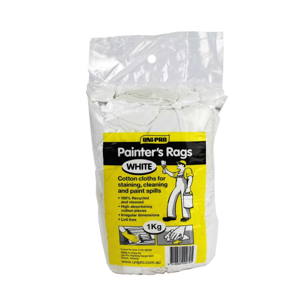 UNi-PRO Painters Rags Range  White