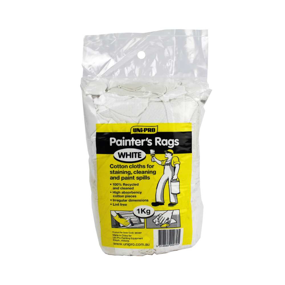 UNi-PRO Painter’s Rags Range – White