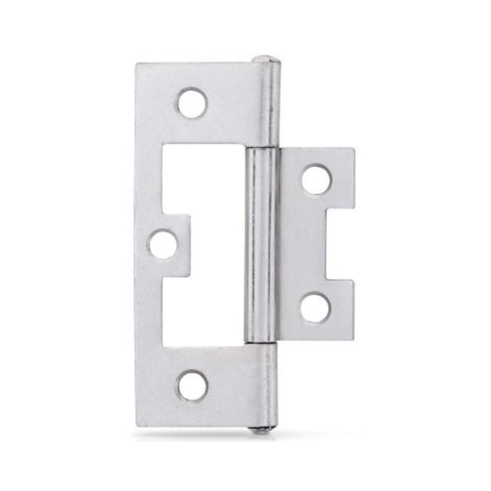 Trio Hinges Non Mort Zinc Plated Flat Fixed Pin 75x44x1.6mm