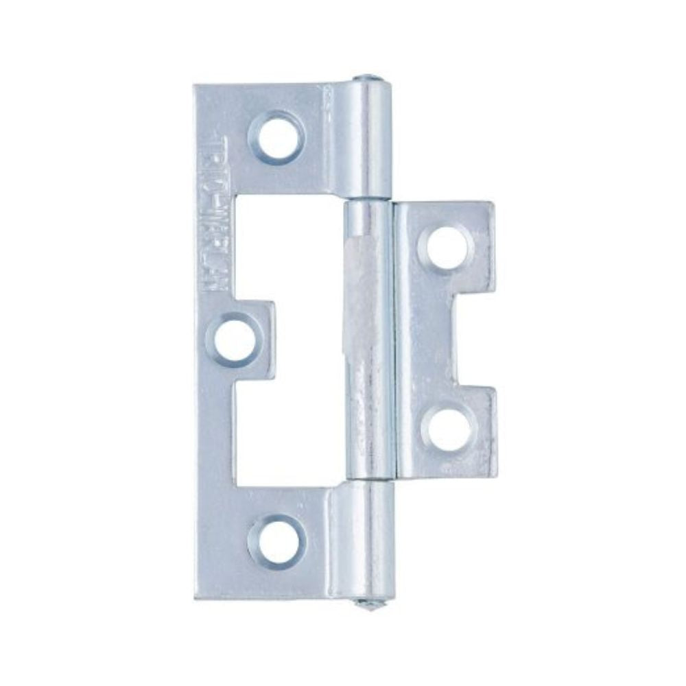 Trio Hinges Non Mort Zinc Plated Flat Fixed Pin 65x38x1.4mm