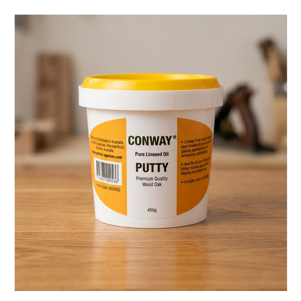 Conway Pure Linseed Oil Putty Wood Oak 450g
