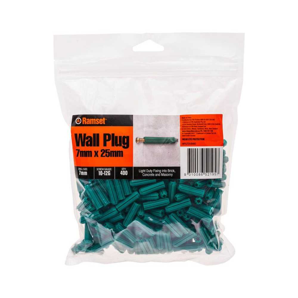 Ramset Green Wall Plugs