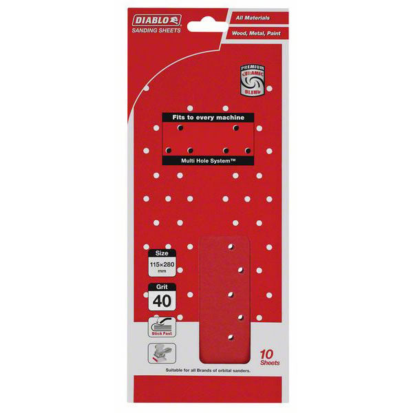 Diablo Orb Multihole Sanding Sheets Various Sizes and Grits 10pc and Multimaterial Drill Bit
