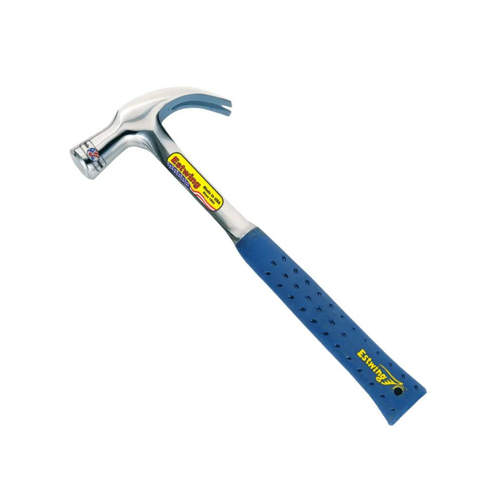 Estwing 24oz Solid Steel English Claw Hammer - Shock Reduction