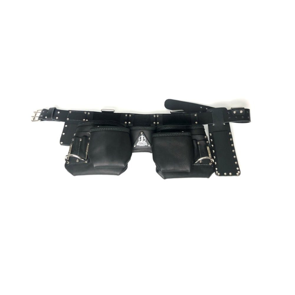 Parker Professional Leather Tool Belt with 2 Nail Bags (4 pockets) (PTB-2HD)