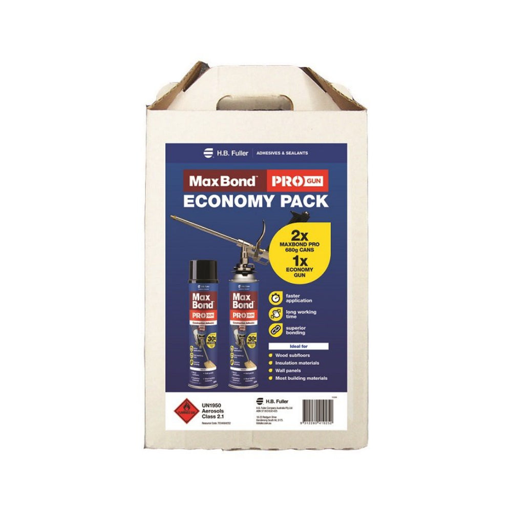 H.B. Fuller® MaxBond Pro 2 x 680g Cans / 1 Gun Kit