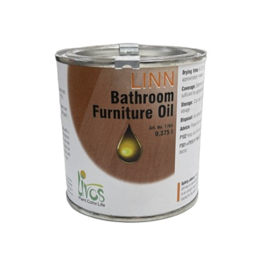 LIVOS LINN Bathroom Furniture Oil - 0.375L (#1703)